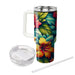 Vivid Tropical Blooms  Insulated Tumblers