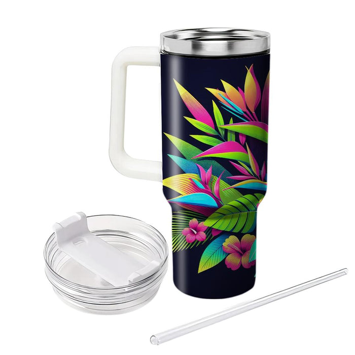 Chic Neon Flora  Tumblers For Gifts