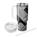 Sophisticated Linear Design  Personalized Tumblers