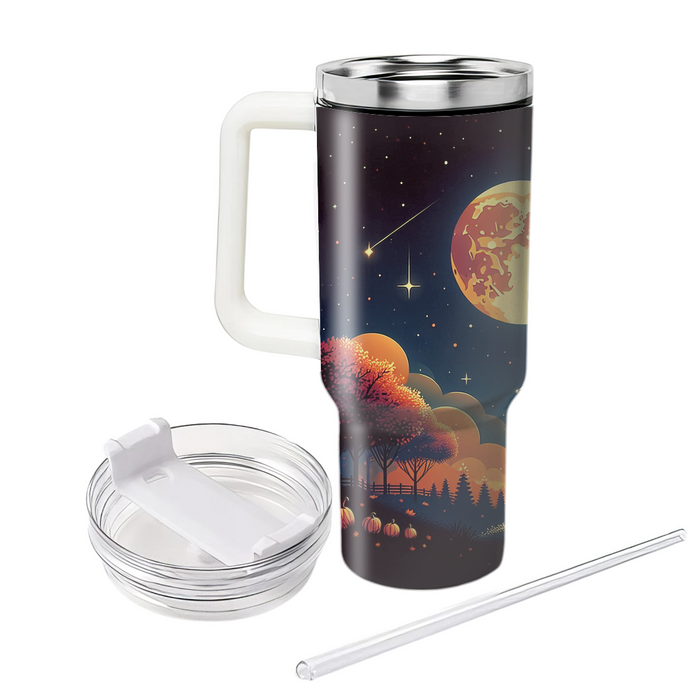 Autumn Moonlit Night  Tumbler Cups