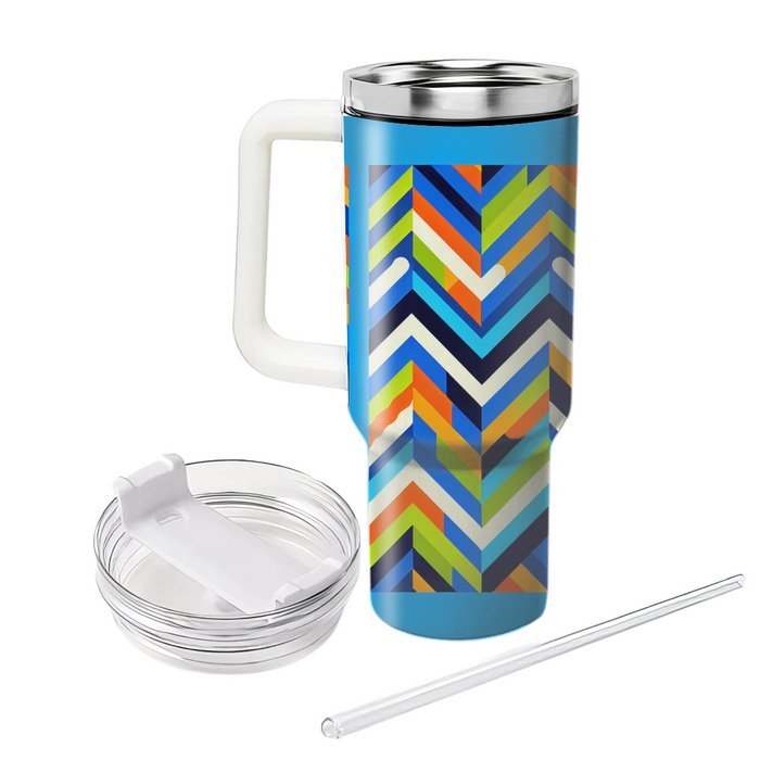 Abstract Zigzag Motion  Unique Tumblers