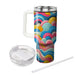 Bright Abstract Waves  Decorative Tumblers