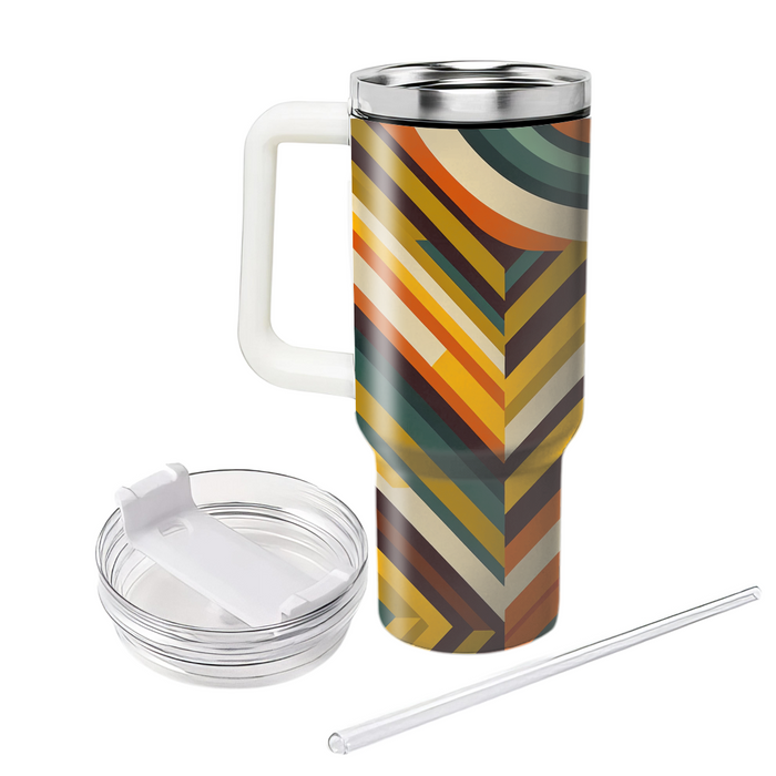 Chic 70s Chevron Travel Tumblers