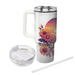 Sunset Floral Radiance  Travel Tumblers