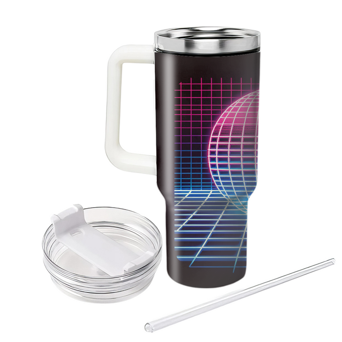 Futuristic Neon Grid  Tumbler Cups