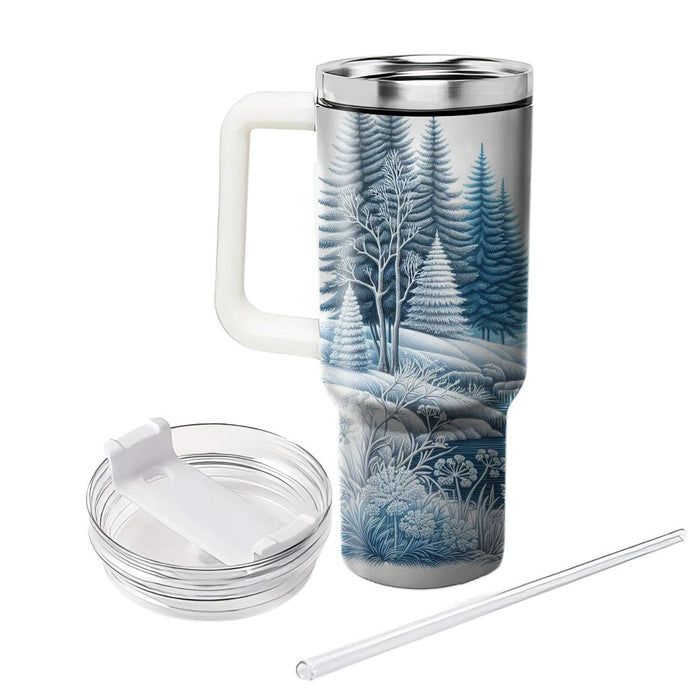 Winter Woodland Frost  Custom Tumblers