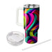 Vibrant Patterned Stripes Insulated Tumblers