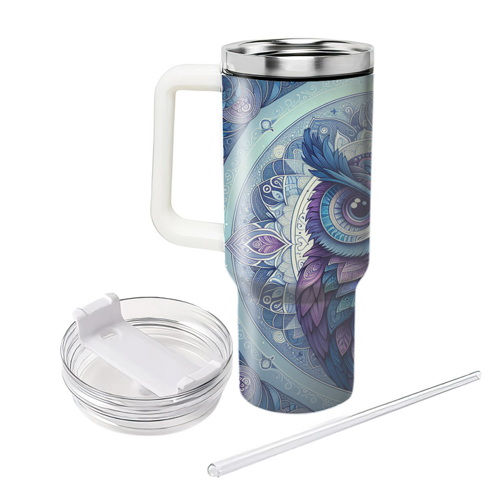 Mystical Owl Mandala Tumblers For Gifts