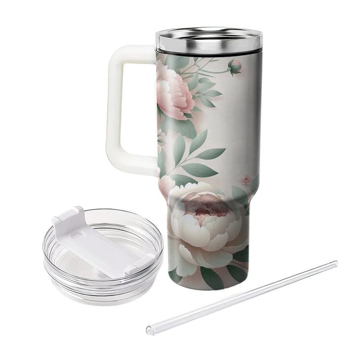 Blush Peony Garden  Unique Tumblers