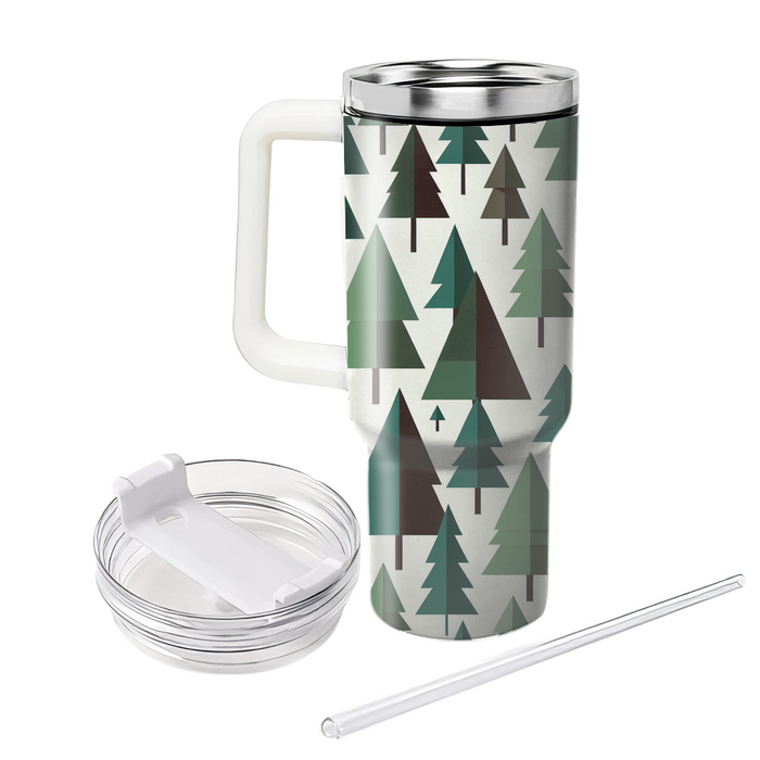 Geometric Forest Pattern  Decorative Tumblers