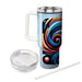 Bold Artistic Brush Swirls  Decorative Tumblers