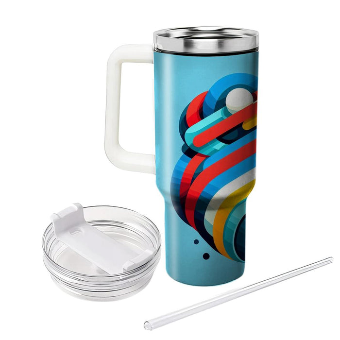 Bold Funky Stripes  Custom Tumblers