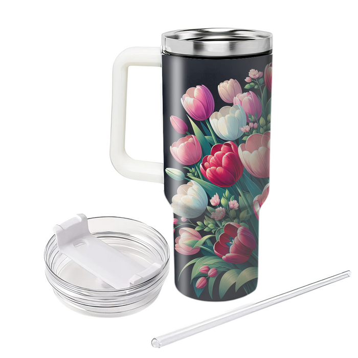 Springtime Tulip Delight Travel Tumblers