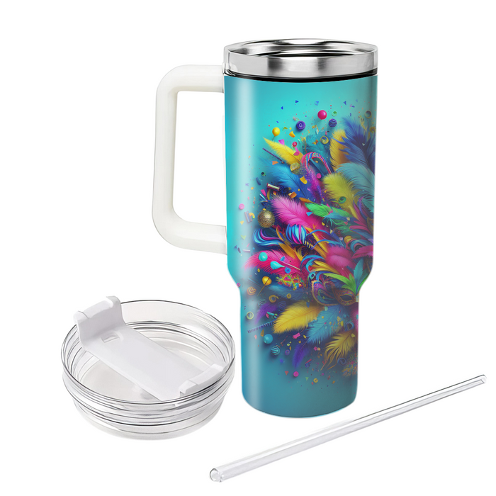 Vibrant Carnival Joy Tumblers With Lids