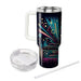 Retro New Year Soundwaves Travel Tumblers