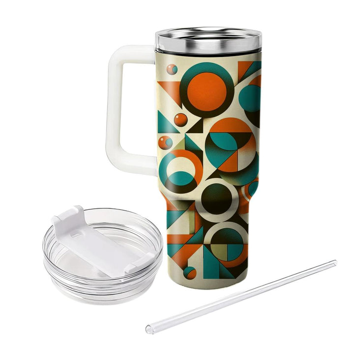 Retro Geometric Bliss  Unique Tumblers