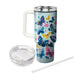 Whimsical Butterfly Pattern Insulated Tumblers