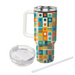 Bold Square Mosaic  Insulated Tumblers