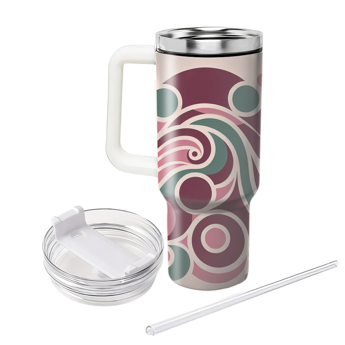 Floral Geometric Harmony  Tumblers With Lids