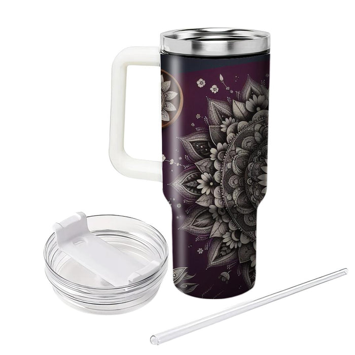 Floral Cascade Mandala  Tumblers For Gifts