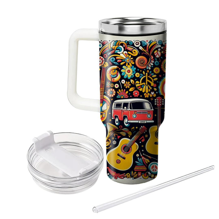 Retro Festival Vibes  Insulated Tumblers