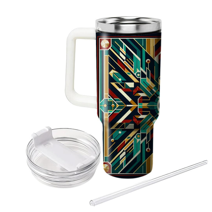 Vibrant Art Deco  Tumblers With Lids