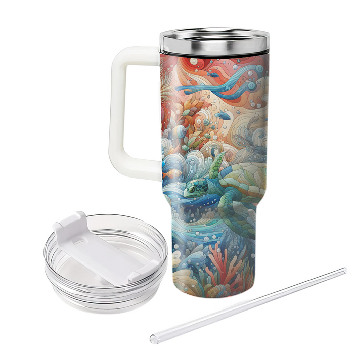 Underwater Harvest Festival - A Splash Of Gratitude  Travel Tumblers