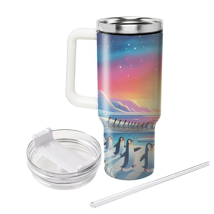 Sunset Penguin Parade  Tumbler Cups