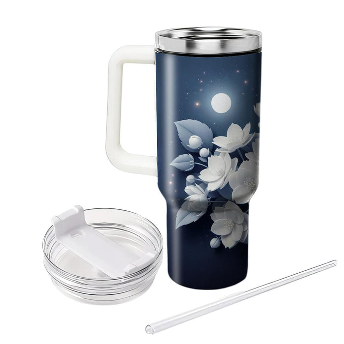 Fragrant Jasmine Night  Tumblers With Lids