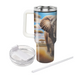 Wild Elephant Journey  Decorative Tumblers