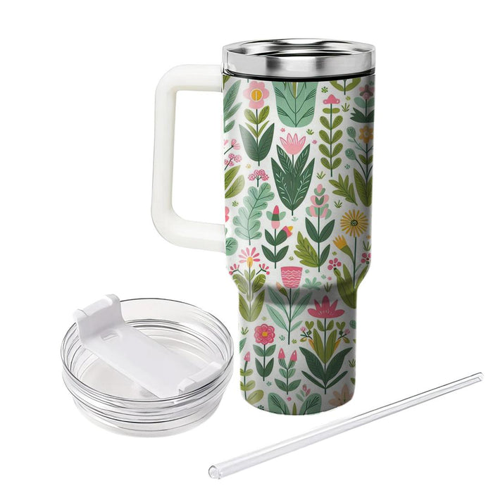 Whimsical Garden Pattern  Insulated Tumblers