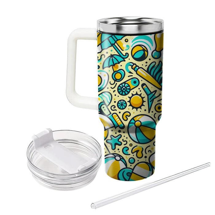 Sunny Beach Day  Decorative Tumblers