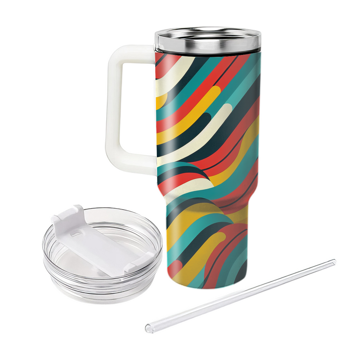 Bold And Bright Stripe Fusion  Unique Tumblers