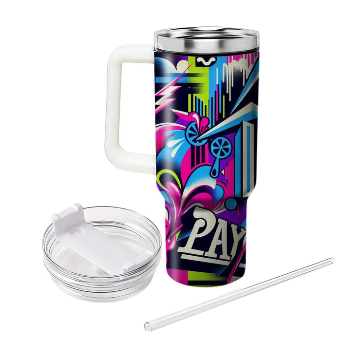 Urban Graffiti Groove  Decorative Tumblers