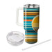 Sunny Retro Stripes  Insulated Tumblers