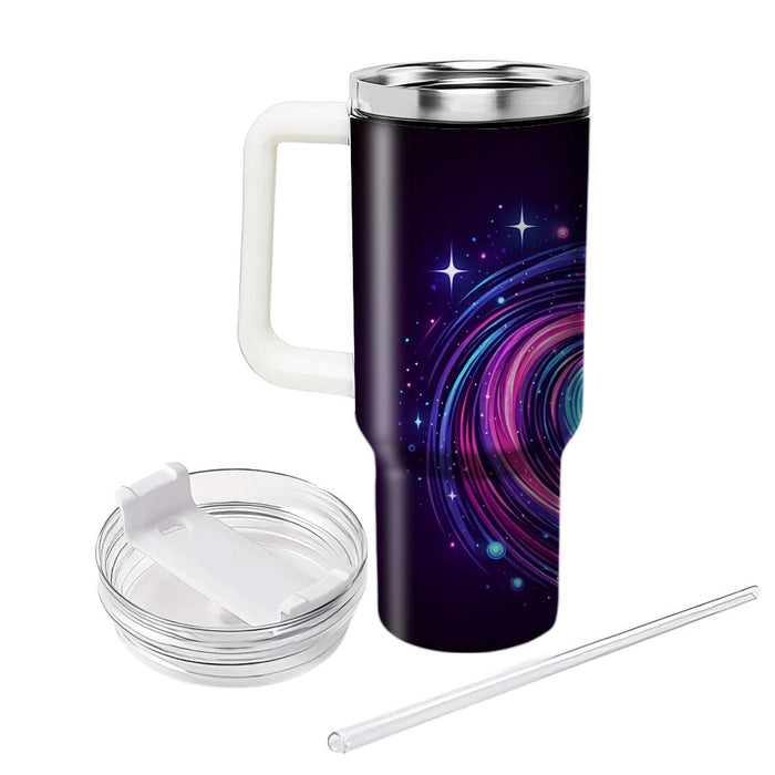 Galactic Neon Swirl  Custom Tumblers