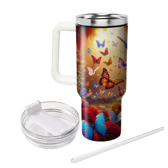 Butterfly Blossom Magic  Decorative Tumblers