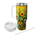 Sunny Flower Fields  Unique Tumblers