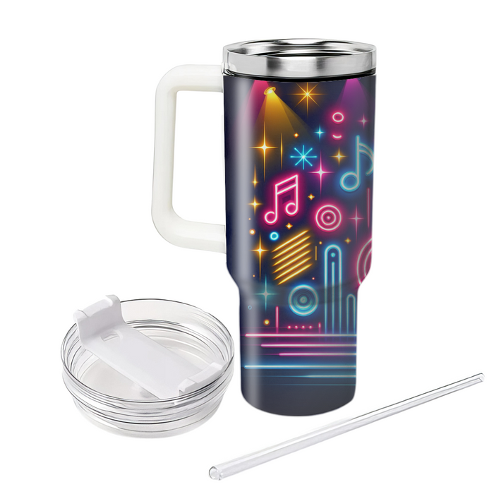 Retro Neon Lights  Personalized Tumblers