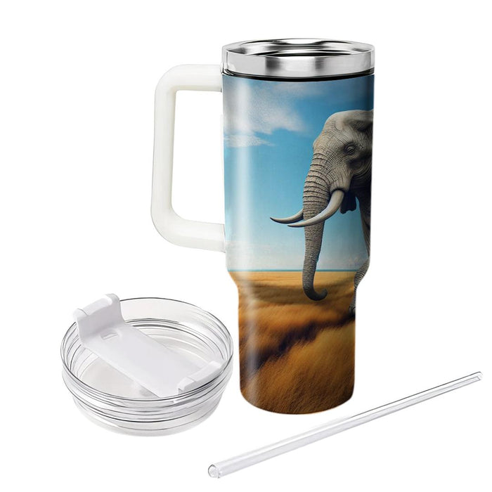 Gentle Giant Elephant Stroll  Custom Tumblers