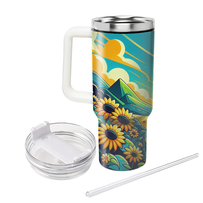 Sunflower Delight  Personalized Tumblers