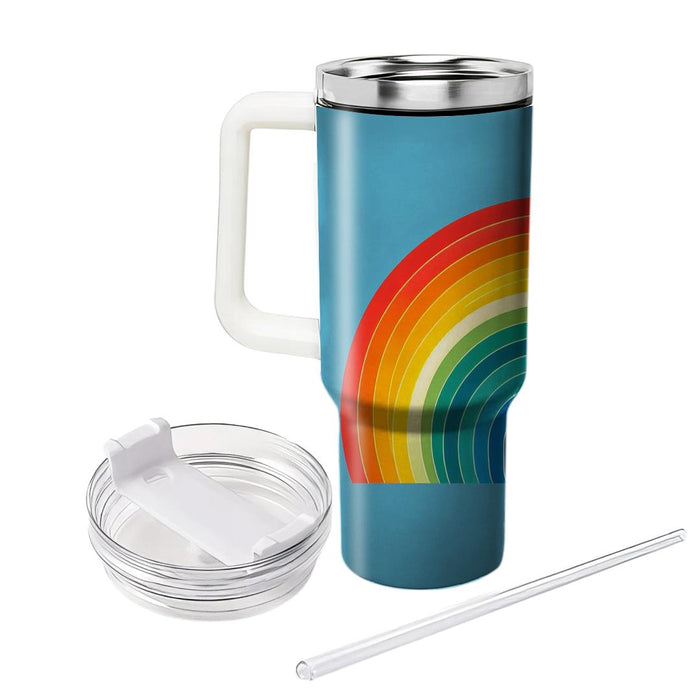 Vibrant Rainbow Spectrum  Travel Tumblers