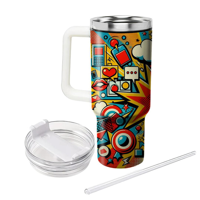 Vivid Pop Art  Tumbler Cups