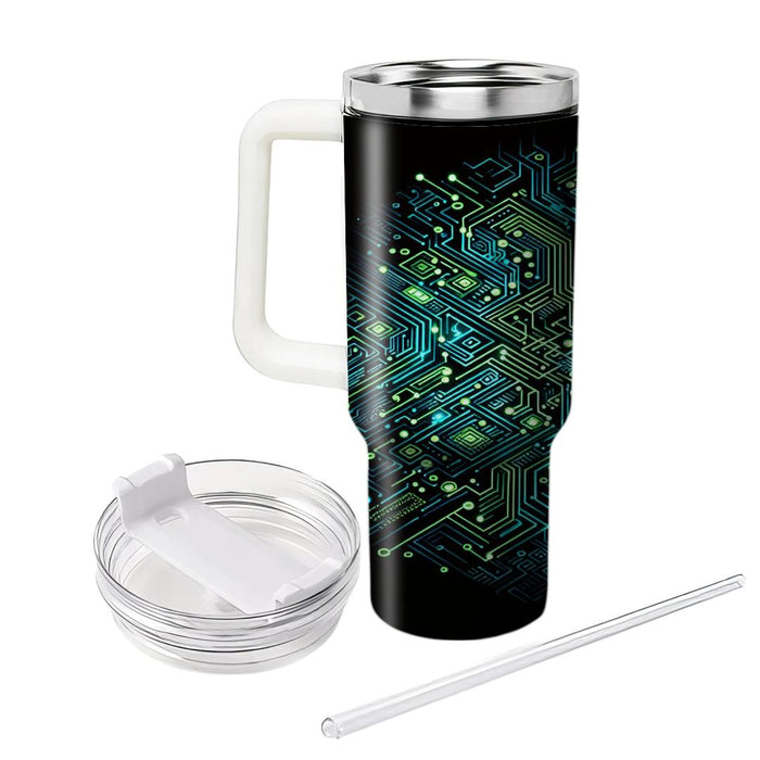 Futuristic Circuit Board  Insulated Tumblers