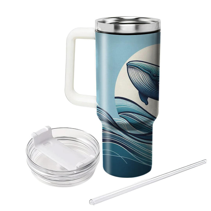 Gentle Whale Encounter  Tumbler Cups