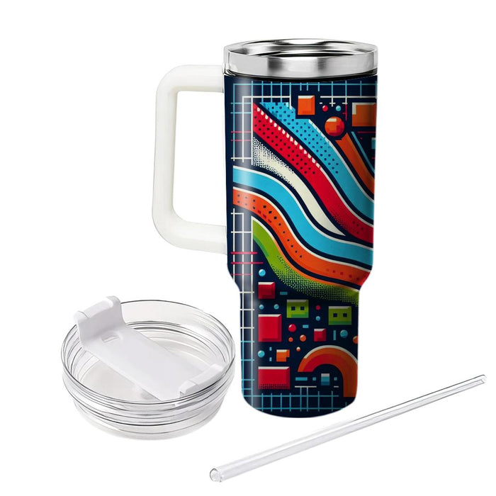 Retro Pixel Pop  Unique Tumblers