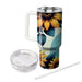 Vivid Sunflower Dreams  Personalized Tumblers