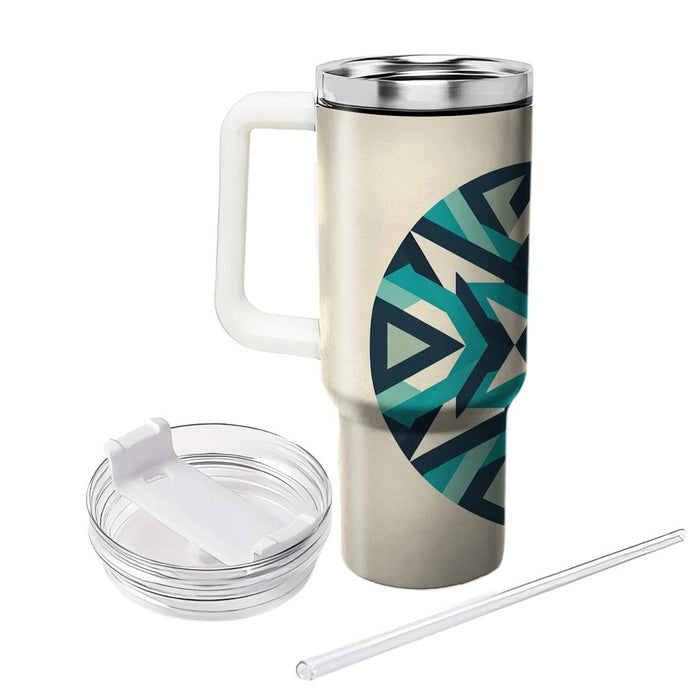 Symmetrical Triangular Pattern  Custom Tumblers