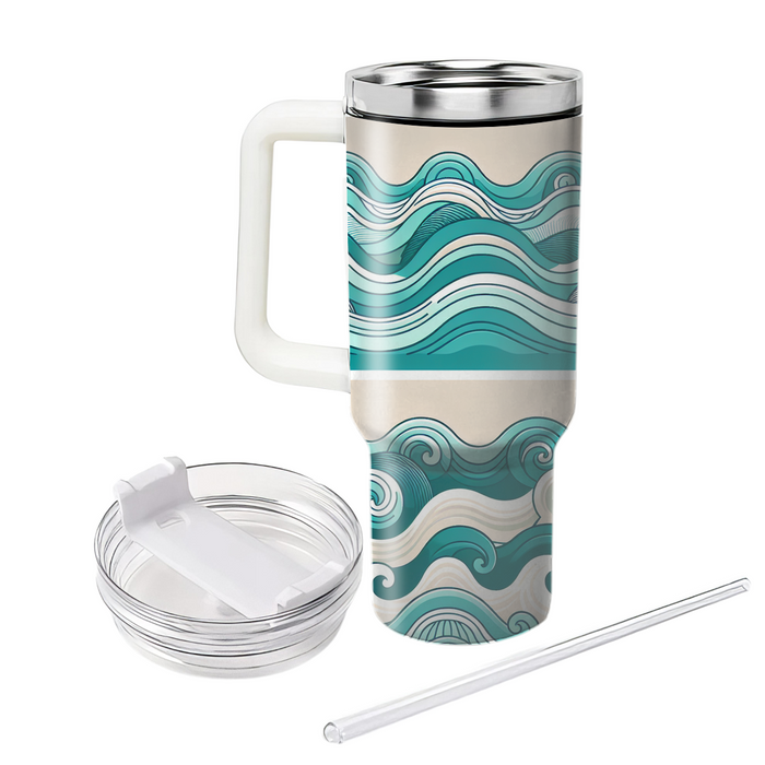 Artistic Wave Motion  Unique Tumblers