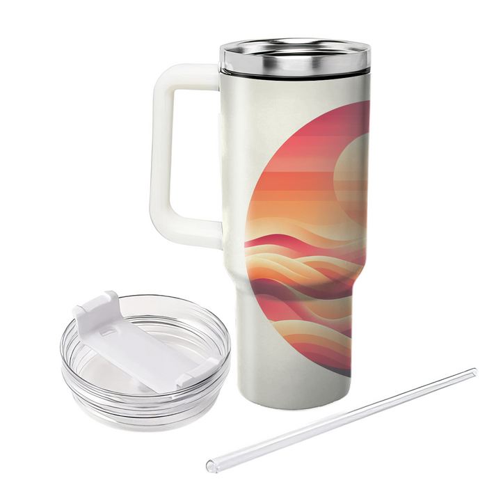 Retro Gradient Waves  Tumblers For Gifts